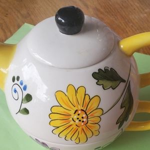 Ceramic 3 Piece Teapot